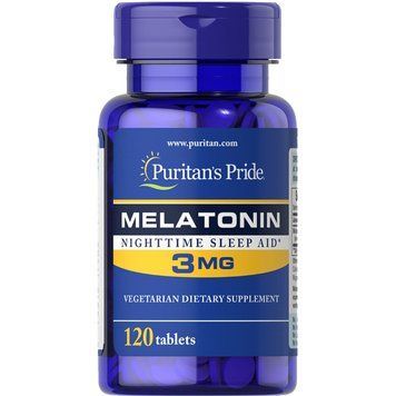 Puritan's Pride Melatonin 3 mg, 120 таблеток CN2372 фото