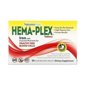 Natures Plus Hema-Plex, 30 таблеток CN11689 фото