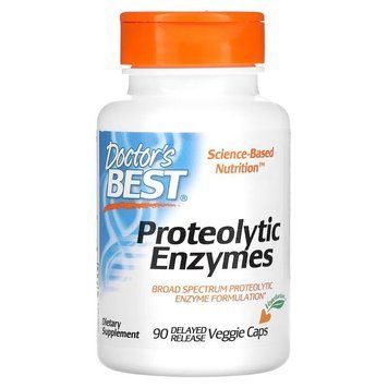 Doctor's Best Proteolytic Enzymes, 90 вегакапсул CN15796 фото