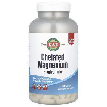 KAL Chelated Magnesium Bisglycinate, 180 таблеток CN16517 фото