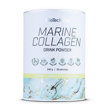 BioTech Marine Collagen, 240 грам - Зелений чай з лимоном CN14129-1 фото