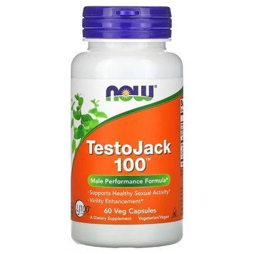 NOW Testo Jack 100, 60 вегакапсул CN9936 фото
