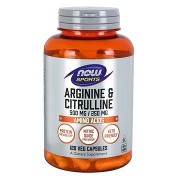 NOW Sports Arginine and Citrulline, 120 вегакапсул CN4397 фото