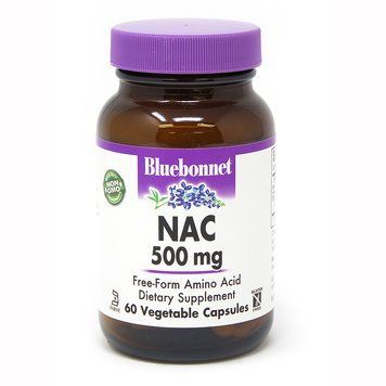 Bluebonnet Nutrition NAC 500 mg, 60 вегакапсул CN3943 фото