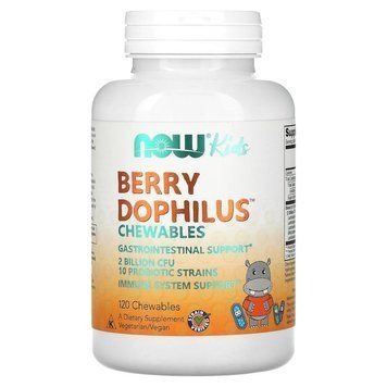 NOW BerryDophilus 2 Billion, 120 жевательных таблеток - Ягоды CN13476-1 фото