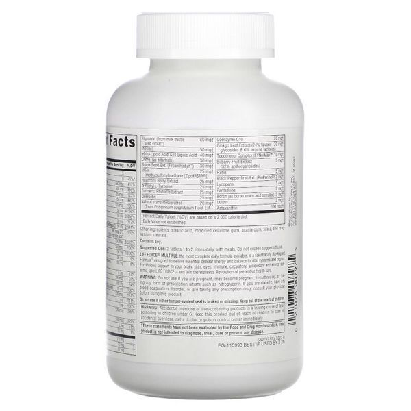 Source Naturals Life Force Multiple, 120 таблеток CN12638 фото