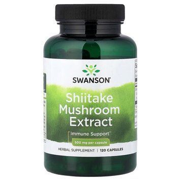 Swanson Shiitake Mushroom Extract 500 mg, 120 капсул CN20262-1 фото