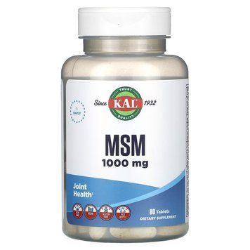 KAL MSM 1000 mg, 80 таблеток CN16536 фото
