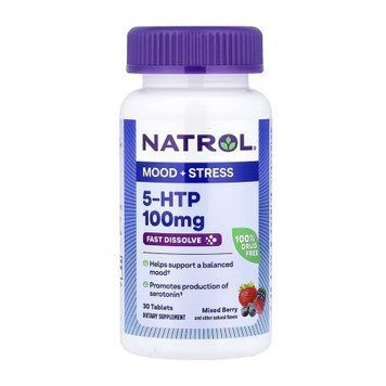 5-HTP 100mg Fast Dissolve - 30 tabs (Повреждена банка) 2023-10-7548 фото