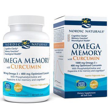 Nordic Naturals Omega Memory with Curcumin, 60 капсул CN6937 фото
