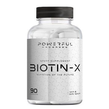Powerful Progress Biotin-X 5000 mcg, 90 капсул CN15060 фото