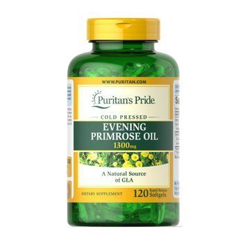 Evening Primrose Oil 1300 mg with GLA - 120 softgels 2023-10-4593 фото