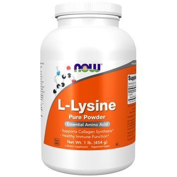 NOW L-Lysine, 454 грамм CN9245 фото