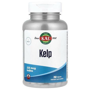 KAL Kelp Iodine 225 mcg, 250 таблеток CN17254 фото