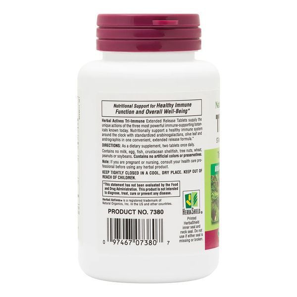Natures Plus Herbal Actives Tri-Immune, 60 таблеток CN11737 фото
