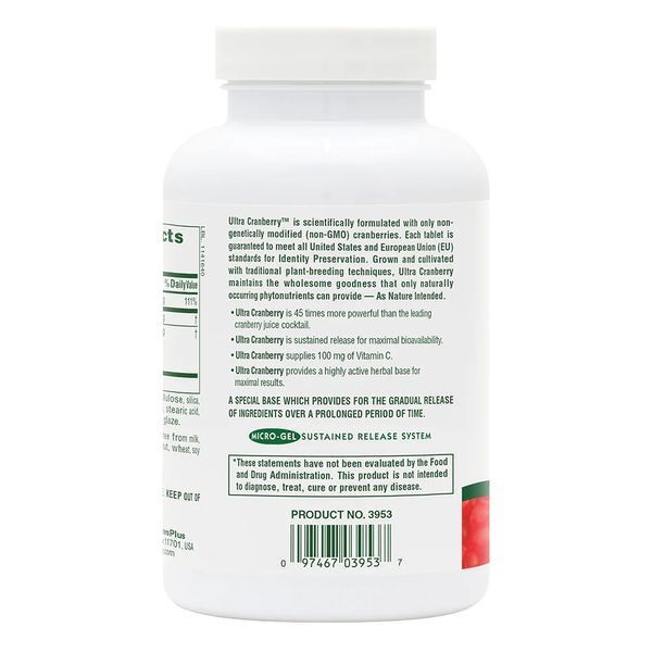 Natures Plus Ultra Cranberry 1000 mg, 180 таблеток CN9464 фото