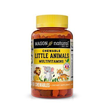 Mason Natural Little Animals Multivitamins Chewable, 60 жувальних таблеток CN10946 фото