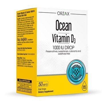 Orzax Ocean Vitamin D3 1000 IU, 50 мл CN16268 фото