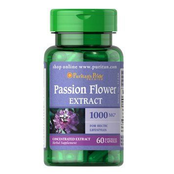 Puritan's Pride Passion Flower 1000 mg, 60 капсул CN13018 фото