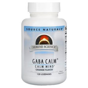 Source Naturals Serene Science GABA, 120 леденцов - Апельсин CN12068-1 фото