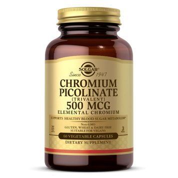 Solgar Chromium Picolinate 500 mcg, 60 вегакапсул CN6073 фото