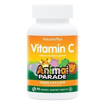 Natures Plus Animal Parade Vitamin C, 90 жевательных таблеток - Апельсин CN11820-1 фото