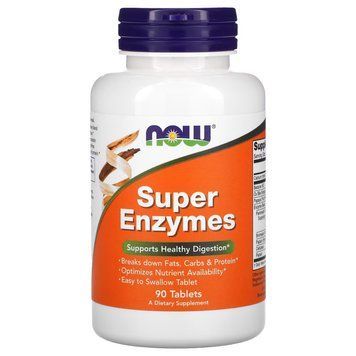 NOW Super Enzymes, 90 таблеток CN10509 фото