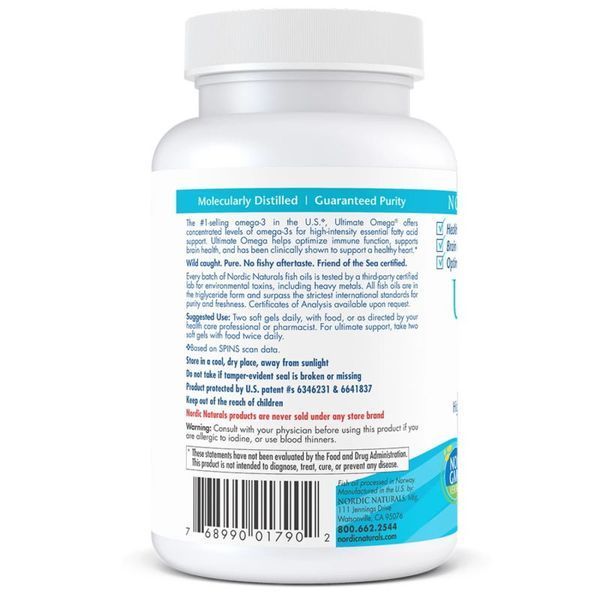Nordic Naturals Ultimate Omega, 60 капсул CN6939 фото