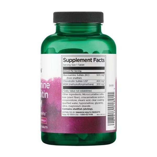 Glucosamine Chondroitin & Msm - Higher Strength - 120 tabs 2023-10-5720 фото