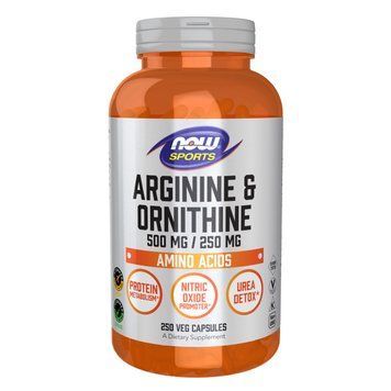 NOW Arginine & Ornithine, 250 капсул CN9247 фото