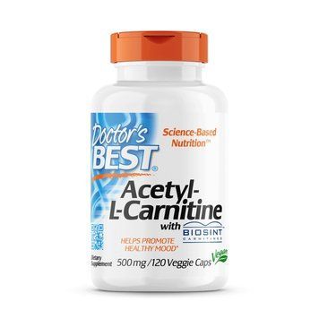 Doctor's Best Acetyl-L-Carnitine 500 mg, 120 капсул CN5297 фото