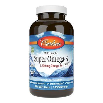 Carlson Labs Super Omega-3 Gems 1200 mg, 250 капсул CN7456 фото