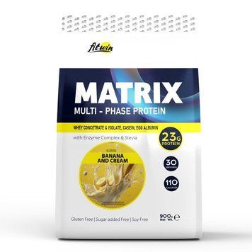 FitWin Matrix Multi-Phase Protein, 900 грам - Банан із вершками CN14876-1 фото