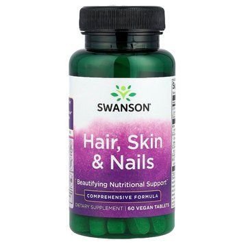 Swanson Hair, Skin & Nails, 60 таблеток CN17397 фото