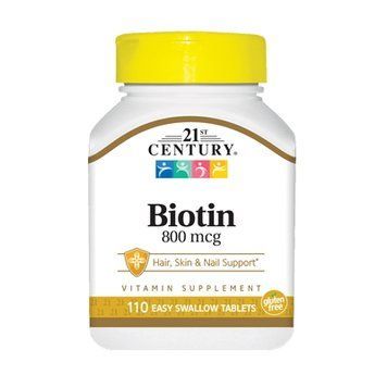 21st Century Biotin 800 mcg, 110 таблеток CN3882 фото