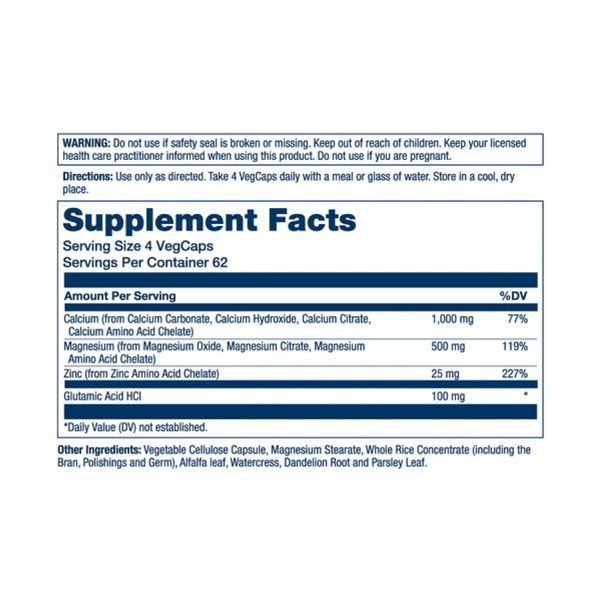 Calcium Magnesium Zinc - 250 vcaps 2023-10-4431 фото