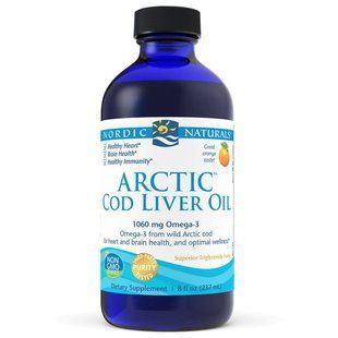 Nordic Naturals Arctic Cod Liver Oil, 237 мл - Апельсин CN6903-1 фото
