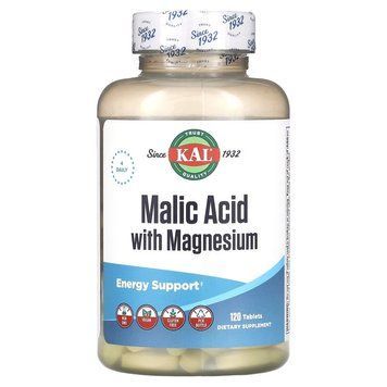 KAL Malic Acid with Magnesium, 120 таблеток CN16538 фото