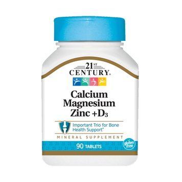 21st Century Calcium Magnesium Zinc + D3, 90 таблеток CN7330 фото