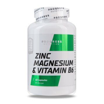 Progress Nutrition Zinc Magnesium Vitamin B6, 60 капсул CN8916 фото
