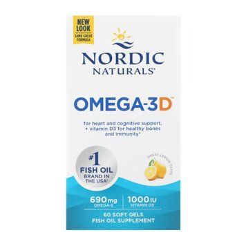Omega-3D - 60 softgels 2023-10-5958 фото