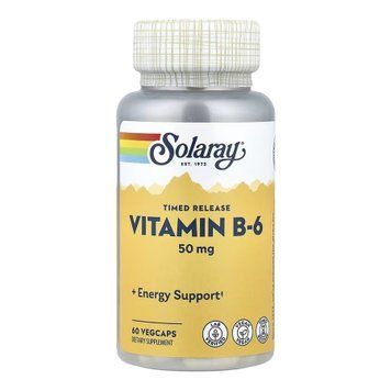 Vitamin B-6 Timed-Release 50mg - 60 vcaps 2024-11-0253 фото