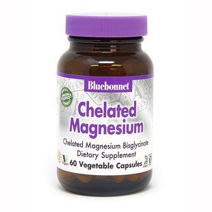 Bluebonnet Nutrition Chelated Magnesium, 60 вегакапсул CN3949 фото