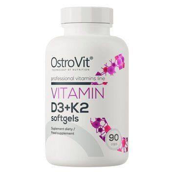 OstroVit Vitamin D3+K2, 90 капсул CN15257 фото