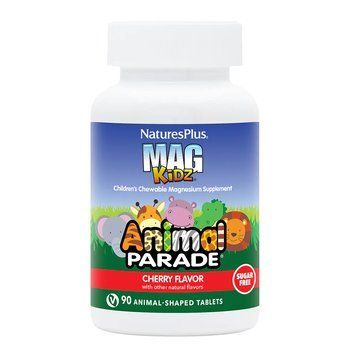 Natures Plus Animal Parade Mag Kidz Sugar Free, 90 жевательных таблеток - Вишня CN11822-1 фото