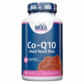 Haya Labs Co-Q10 and Red Yeast Rice, 60 капсул CN10225 фото
