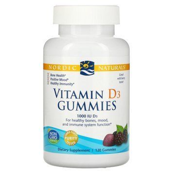 Nordic Naturals Vitamin D3, 120 жевательных таблеток CN13528 фото