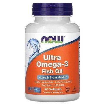 NOW Ultra Omega-3, 90 капсул CN4524 фото