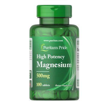 Puritan's Pride Magnesium 500 mg, 100 таблеток CN12957 фото