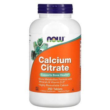 NOW Calcium Citrate, 250 таблеток CN8355 фото